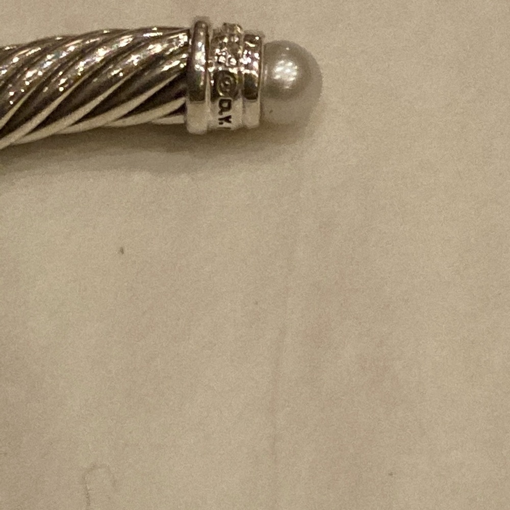 David yurman 5mm bracelet with pearl - Picture 3 of 7